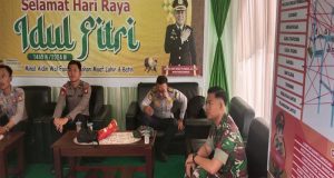 Kodim 1204 / Sanggau Laksanakan Pam Di Pos Pengamanan Lebaran Idul Fitri 1445 H