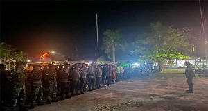Atasi Keresahan Masyarakat Pada Malam Hari Di Bulan Suci Anggota Koramil Teluk Keramat Dan Polsek Razia Kenalpot Brong
