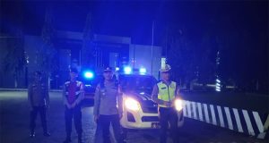 Cegah Gangguan Kamtibmas, Polres Landak Patroli Malam Hari Menggunakan Mobil Dinas