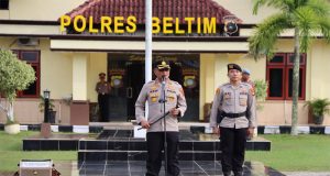 Kapolres Beltim : Pesankan Anggota Untuk Senantiasa Bersyukur