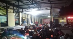 Nobar Timnas lndonesia Pada Semi Final Piala AFC U23 di Mapolsek Padalarang