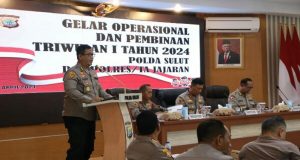 Gelar Binopsnal Triwulan I Polda Sulut, Evaluasi Pelaksanaan Tugas dan Bahas Kesiapan Pengamanan Pilkada