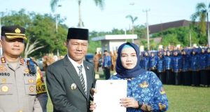 Pj Walikota Prabumulih Melantik dan Menyerahkan SK Kepada 595 PPPK Formasi Tahun 2023