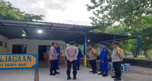 Kapolsek Gilimanuk Dampingi Kabag Ops Polres Jembrana Terima Kunjungan Karorenmin Bhaharkam Polri