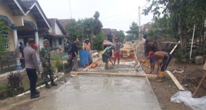 Pemerintah pekon Bumi Ratu Realisasikan Dana Desa Tahap Pertama Pembangunan Rabat Beton