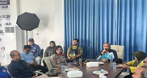 Gegernya Kemunculan Buaya, Kapolres Pesawaran Laksanakan Koordinasi Dengan Pihak Terkait