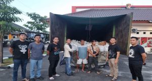 Truk Bermuatan Ratusan Kampil Pasir Timah Ilegal Diamankan Ditreskrimsus Polda Babel