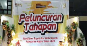 KPU Kab Agam Gelar Peluncuran Tahapan Pilkada Tahun 2024