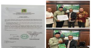 Jevi Hardi Sofyan SH, MH, Menerima Surat Tugas Dari DPP Partai PPP Sebagai Bakal Calon Wakil Bupati Pringsewu, Pada Pilkada Pringsewu Tahun 2024-2029