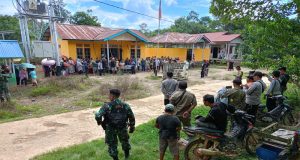 Polsek Kayan Hilir Amankan Aksi Damai Masyarakat Desa Mentunai