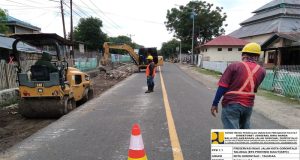 Pekerjaan Preservasi Jalan Ruas Kota Gorontalo – Taludaa Terus di Pacu