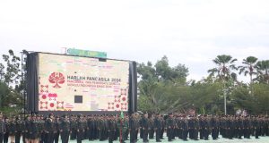 Kakumdam XII/Tpr Pimpin Upacara Peringatan Hari Lahir Pancasila 2024