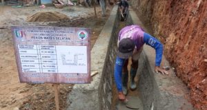 Pembangunan Drainase dan TPT Pekon Wates Selatan Pringsewu