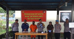 Polres Nabire Musnahkan Barang Bukti Narkotika Jenis Ganja