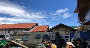 Sinergitas TNI Polri, Kapolres Paniai Dampingi Kunjungan Kerja Danrem 173/PVB di Kabupaten Paniai