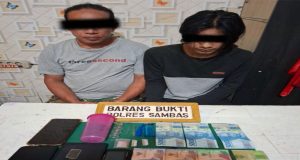Lagi Dua orang Pengedar Narkotika di tangkap Tim Gabungan Satuan Resnarkoba dan Reskrim Polsek Pemangkat