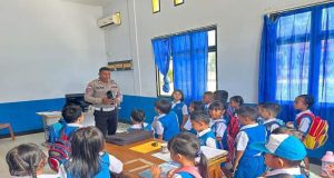 Satlantas Polres Kepulauan Talaud Edukasi Tertib Berlalulintas Sejak Usia Dini