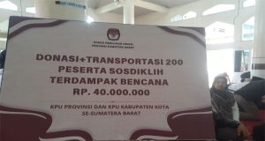 Bantuan serta Sosialisasi KPU SUMBAR di Nagari Bukik Batabuah