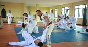 Satbrimob Polda Kalbar Tingkatkan Ilmu Beladiri Untuk Menunjang Tugas Lapangan