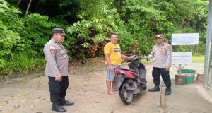 Berikan Rasa Aman, Polsek Kabaruan Gelar Patroli Presisi di Wilayah Pulau Terluar