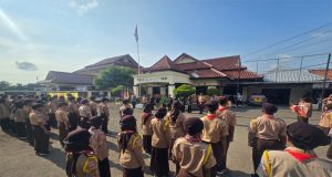 Pramuka Saka Bhayangkara Cikarang Timur Gelar Pengembaraan Wings Tapak Merah