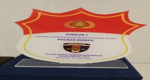 Kasi Propam Polres Dompu Mendapatkan Piagam Penghargaan Dari Kapolda Nusa Tenggara Barat