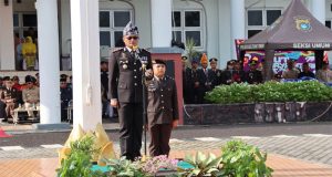 Kapolres Beltim Pimpin Upacara Peringatan HUT Bhayangkara ke-78 Tahun 2024