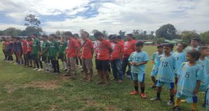 Danramil 1204-01/Kapuas Kapten Inf Demianus Ruspana Menghadiri Acara Pembukaan Open Turnamen Bola Balai Nanga Cup seri ke X tahun 2024