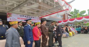 Dandim 1209/Bky Hadiri Rangkaian Upacara HUT Bhayangkara Ke-78 di Bengkayang