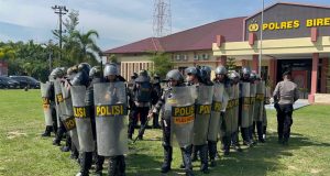 Latihan Dalmas Rutin Sat Samapta Polres Bireuen Guna Meningkatkan Kemampuan Dalam Tugas Dilapangan