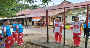 Polres Kepulauan Talaud Gelar Tes Kesamaptaan Jasmani Periode I T.A.2024