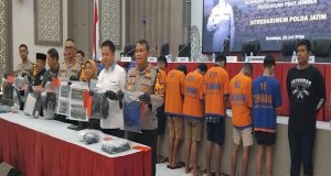 Polda Jatim Tetapkan 13 Oknum PSHT Jember Sebagai Tersangka Pengeroyok Polisi