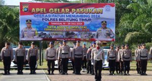 Polres Belitung Timur memulai Operasi Patuh Menumbing 2024, Ada 12 Sasaran Penindakan Bagi Pelanggar