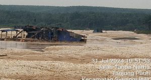 Kapolsek Singingi Hilir Komitmen MemBerantas Penambang Emas Ilegal (PETI)