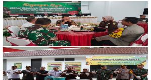 Kapolres Landak Hadiri Kunjungan Kerja Kepala Kejati Kalbar dan Pemusnahan Barang Bukti