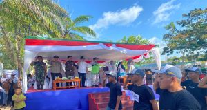 Semarak HUT RI, Polres Beltim Ajak Warga Jaga Keamanan Rumah Dan Lingkungan