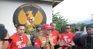 Kunjungi Pos Kamtibmas Tamanjeka, Kapolda Sulteng : Operasi Madago Raya dalam rangka Harkamtibmas