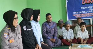 Polwan Polresta Pontianak Gelar Bhakti Sosial di Panti Asuhan Menjelang HUT Polwan ke-76