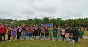 Kepala Staf Korem 121/Abw Resmi Tutup TMMD Reguler Ke 121 Kodim 1210/Landak