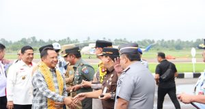 Pangdam XII/Tpr Sambut Kedatangan Mendagri