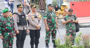 Dandim 1014/Pbn Terjun Langsung Pantau Pengamanan Hari Terahir Pendaftaran Bakal Calon Bupati dan Wakil Bupati Kobar