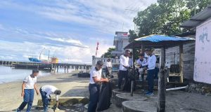 Lanal Nabire Mendukung Program Jumat Bersih Yang dicanangkan Pemprov Papua Tengah