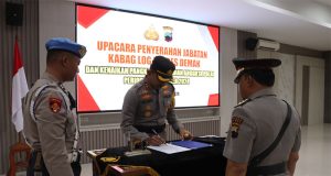 Memasuki Purna Tugas Jabatan Kabaglog Diserahkan Kepada Kapolres Demak