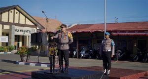 Kapolres Pidie Pimpin Apel Kesiapan Pengamanan PON XXI di Kabupaten Pidie