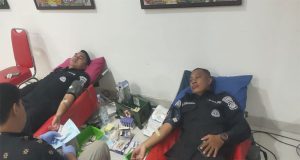 Ditlantas Polda Sulteng Gelar Bhakti Kesehatan Donor Darah Peringati Hari Lalu Lintas Bhayangkara ke-69