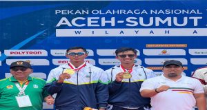 Denri Maulidzar Borong Tiga Emas Lewat Cabor Dayung Rowing di PON XXI Aceh Sumut