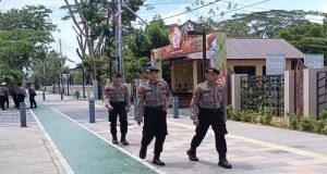 Satgas OMP Kapuas Polda Kalbar Amankan Pelantikan Anggota DPRD Provinsi Kalbar