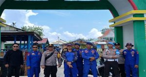 Sat Polair Polres Beltim Bersama Polsek Manggar Amankan Kampanye Dialogis Di Pulau Buku Limau