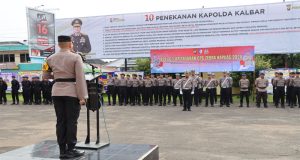 Apel Operasi Zebra Kapuas 2024, Kapolres Ketapang Bacakan Amanat Kapolda Kalbar