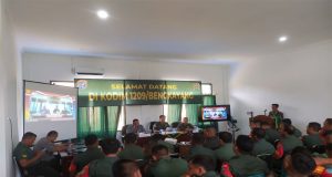 Sukseskan Pompanisasi Kementan, Kasiter Kasrem 121/Abw Berikan Sosialisasi Kepada Babinsa Kodim 1209/Bky